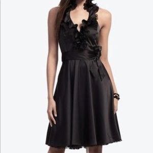 WHBM Ruffled Halter Party Dress size 6